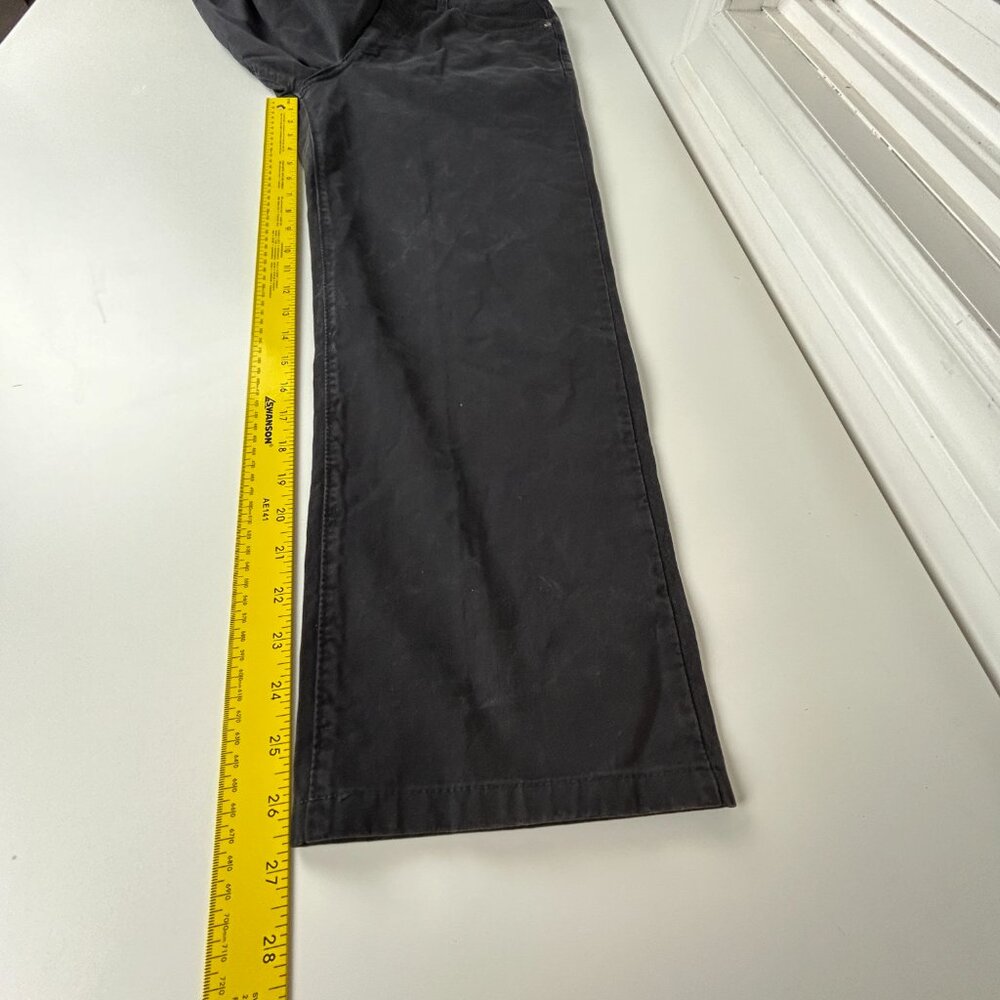 Umberto Bilancioni Jeans Mens EU 50 US 32x26.5 Italy Black Baggy Taper High Rise - Picture 7 of 15
